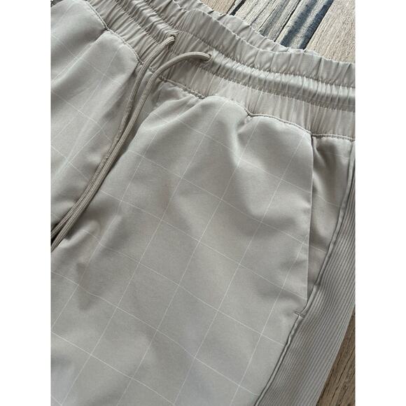 ATHLETA BROOKLYN TEXTURED JOGGER IN WINDOWPANE TAUPE SZ 0 - Picture 7 of 7